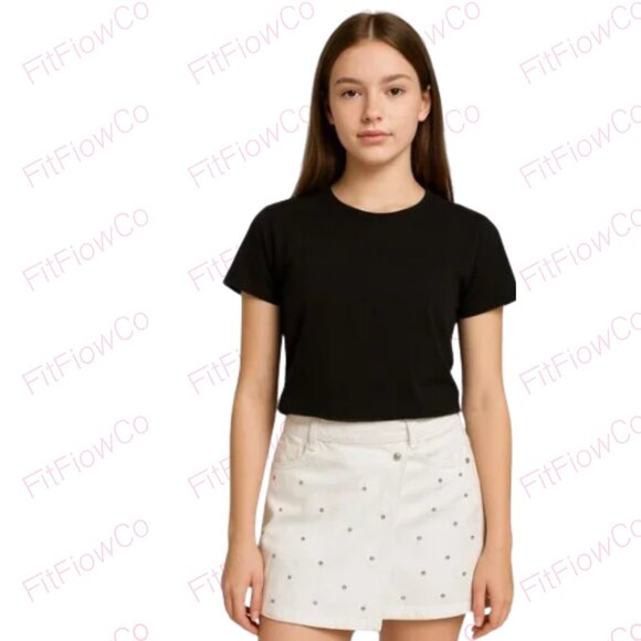 💎ZARA Kids White Eyelet Denim Shorts – Size 13–14Y (164 cm) EUC - Picture 1 of 6